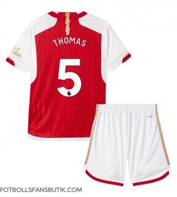 Arsenal Thomas Partey #5 Replika Hemmatröja Barn 2023-24 Kortärmad (+ Korta byxor)